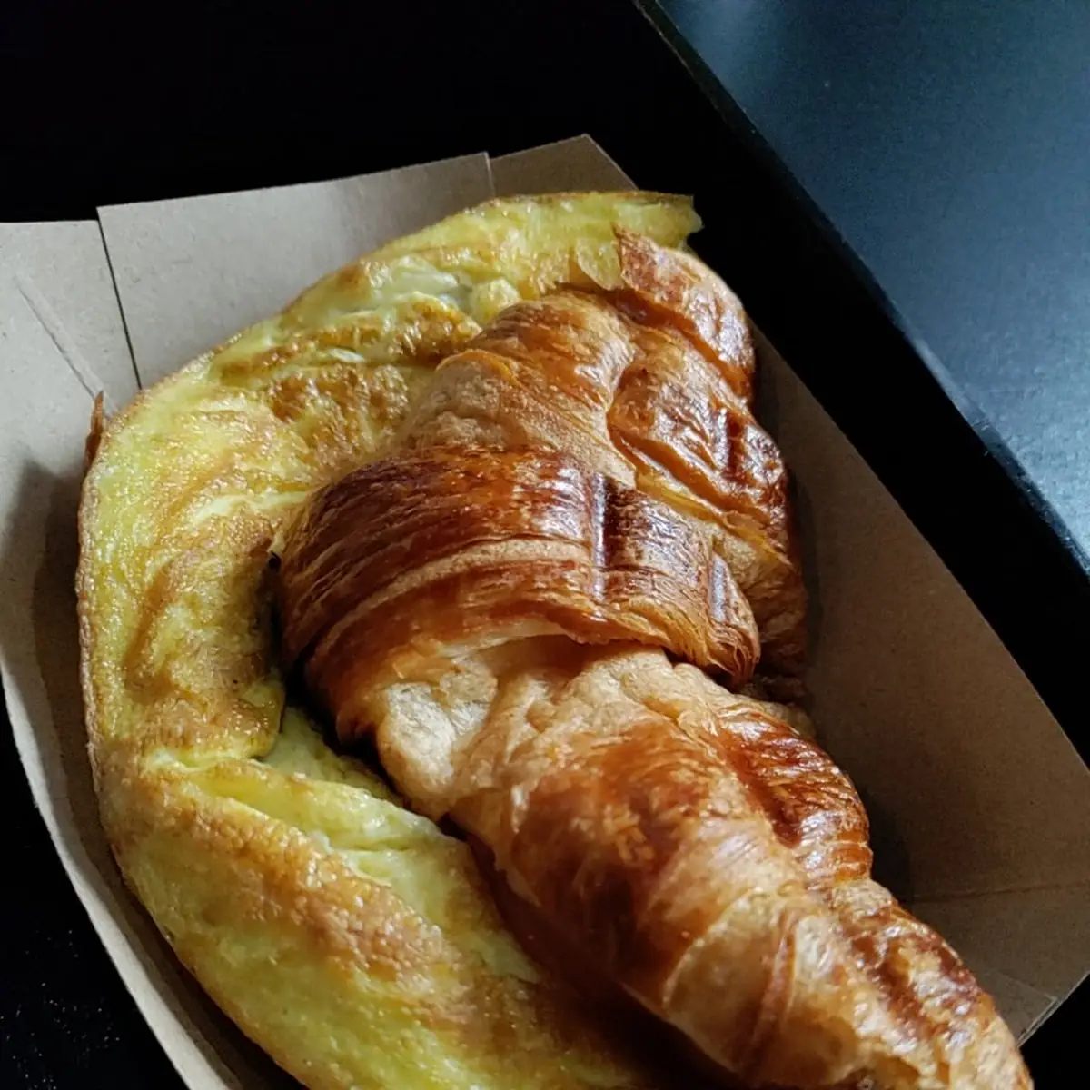 Ham Egg and Cheese Croissant