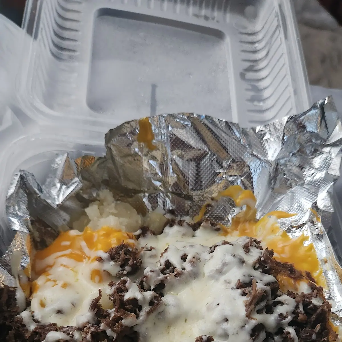 Loaded Baked Potato with Barbacoa