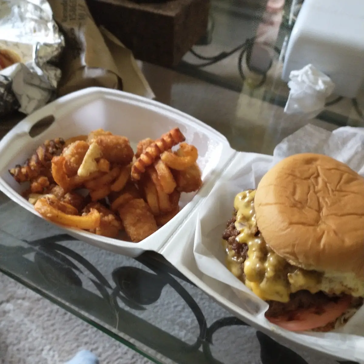 Burger and Fries