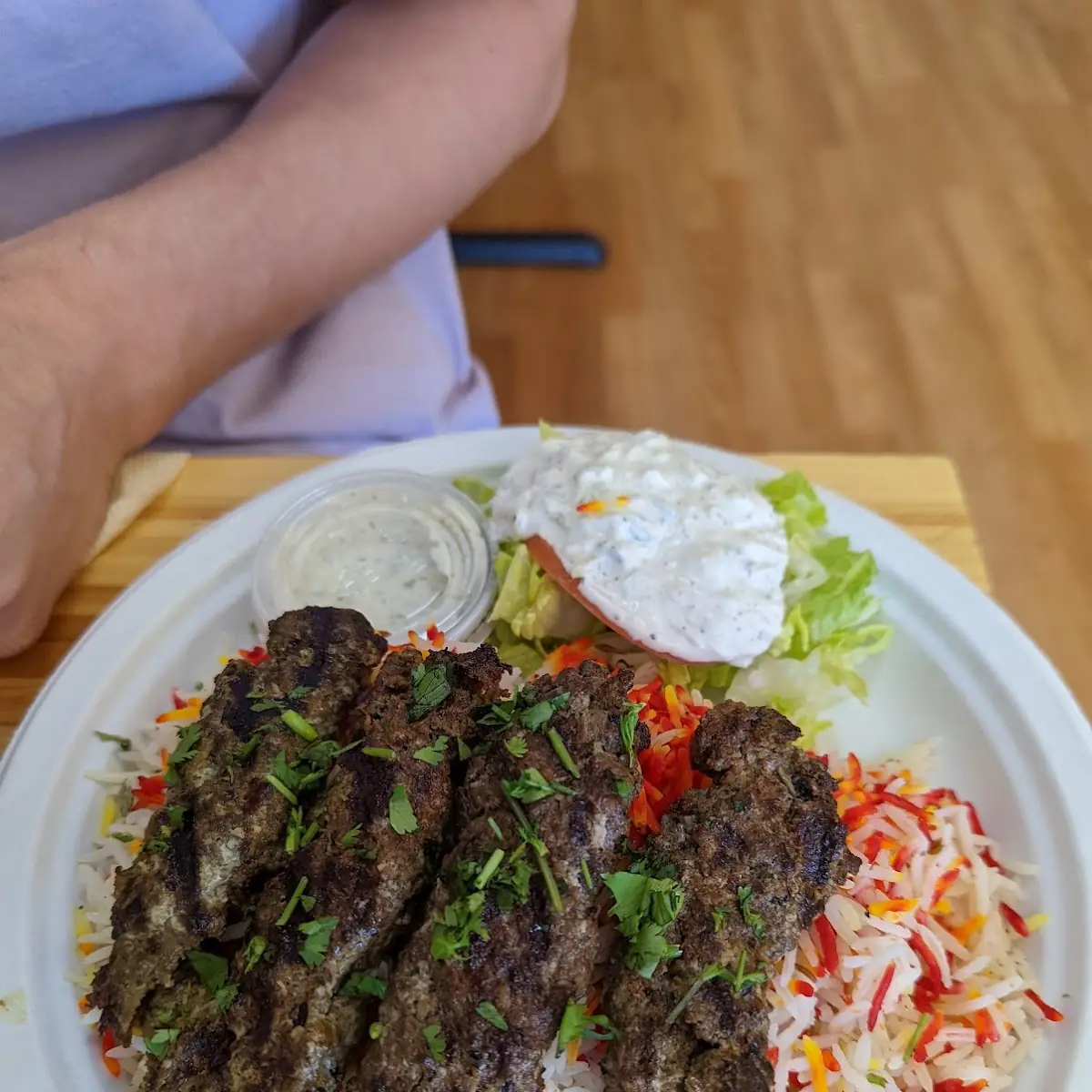 Beef Kabob Wrap