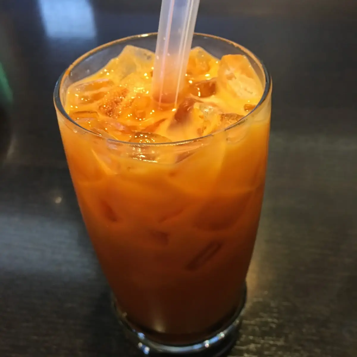 Thai Iced Tea with Boba