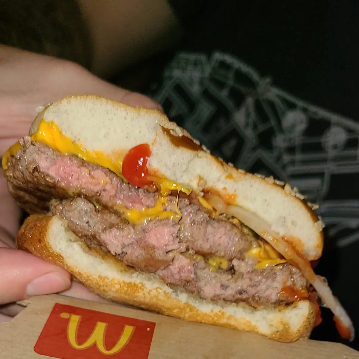 Raw Double Bacon Quarter Pounder