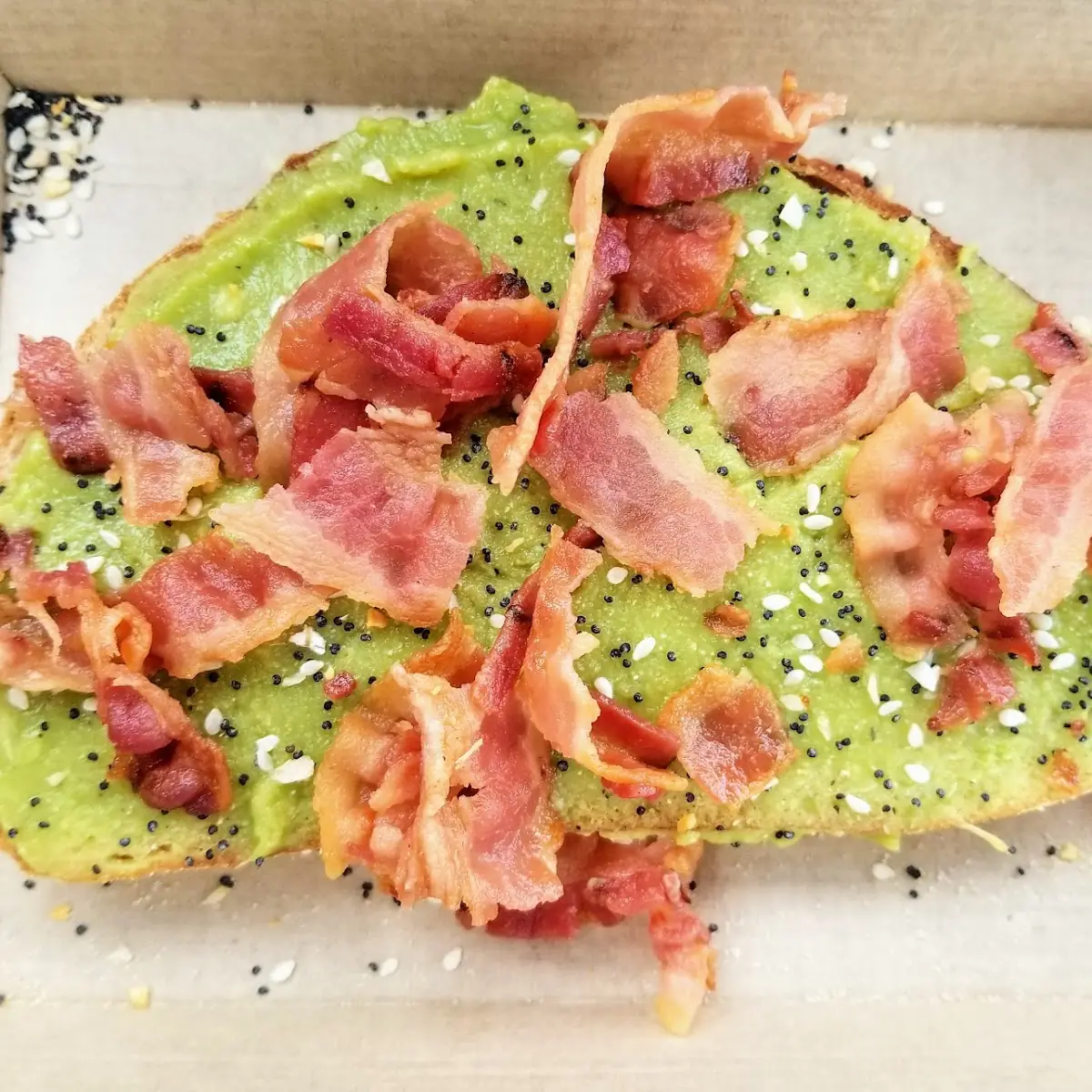 Bacon-Topped Avocado Toast