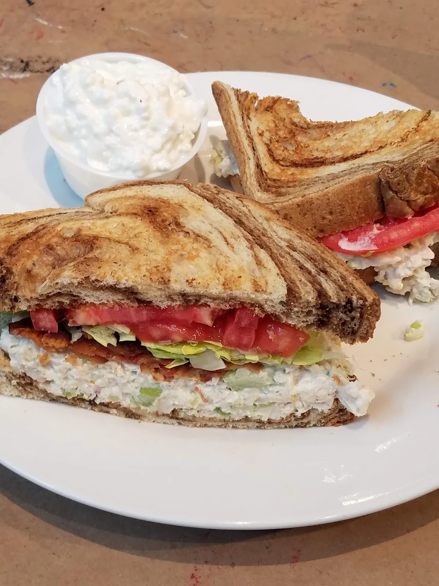 Chicken Salad Sandwich with Bacon