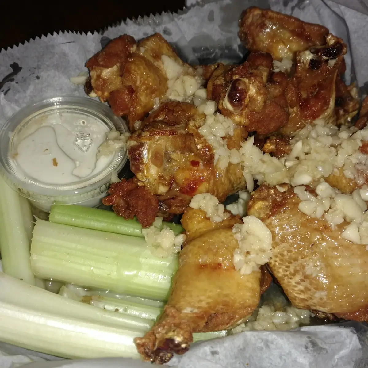 Garlic Parmesan Cheese Wings
