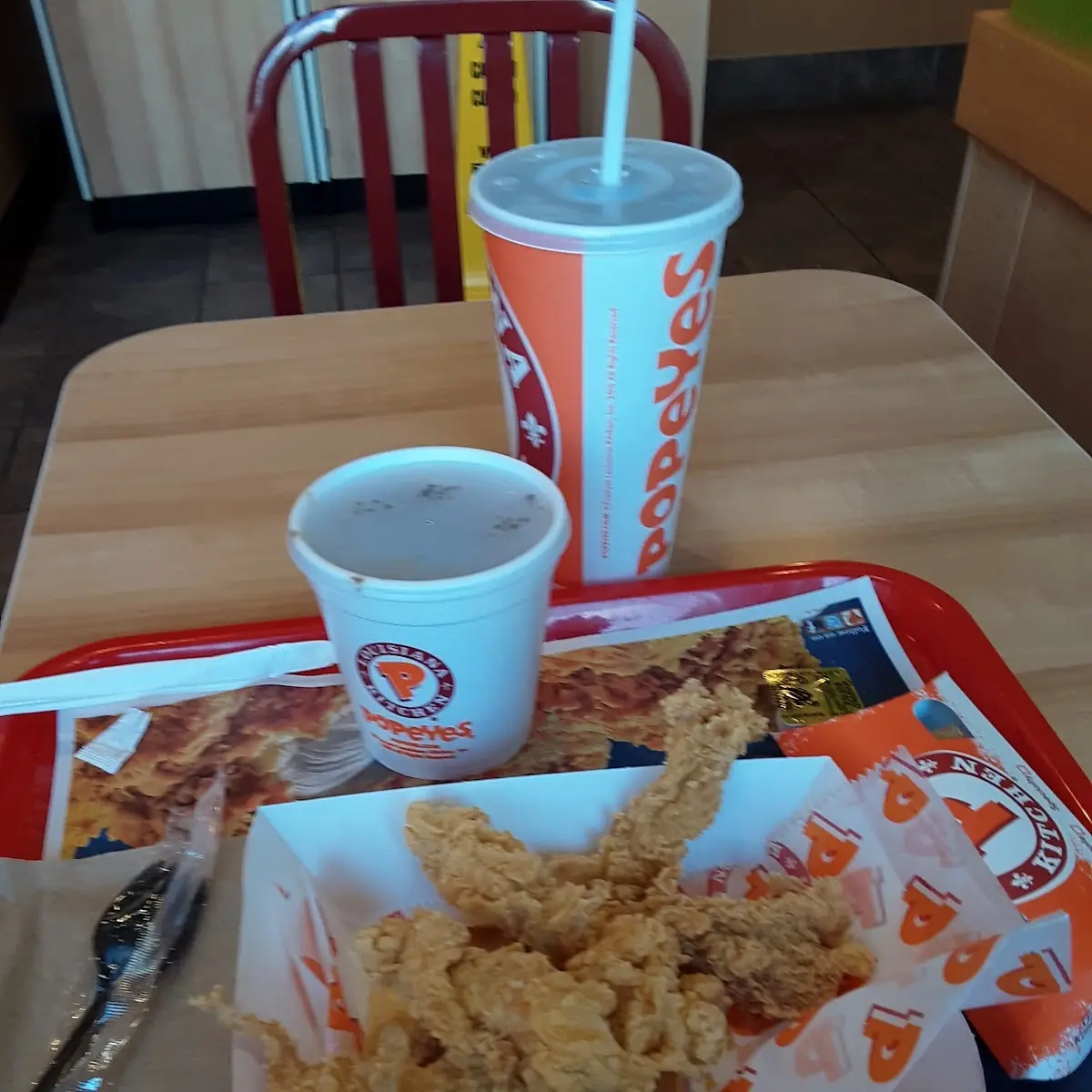 Chicken Strips with Cajun Rice