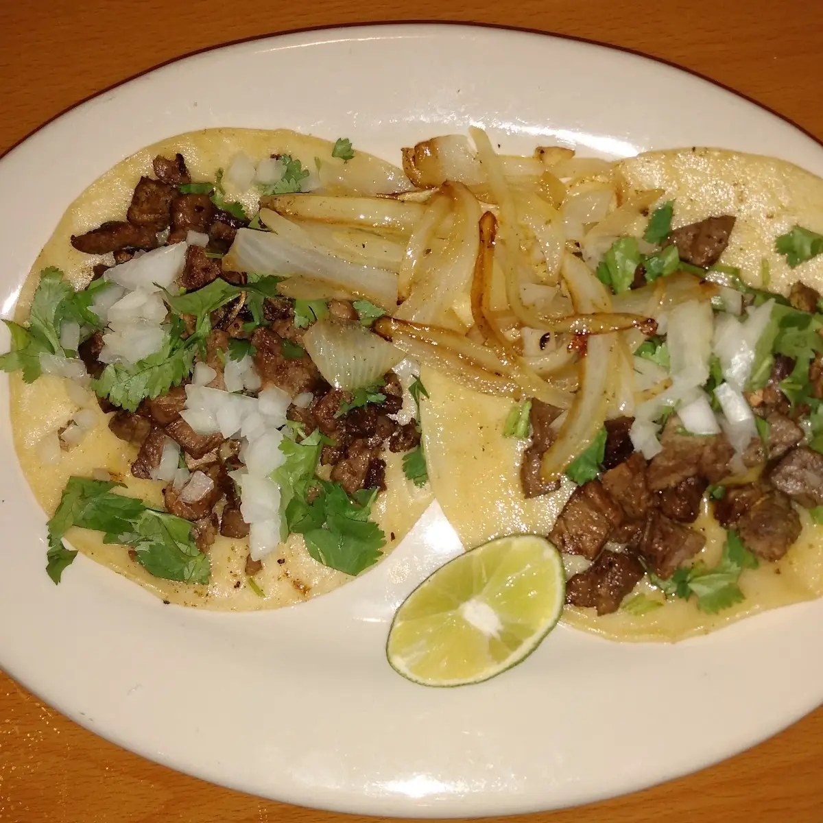 Carne Asada Tacos and Mexican Sampler