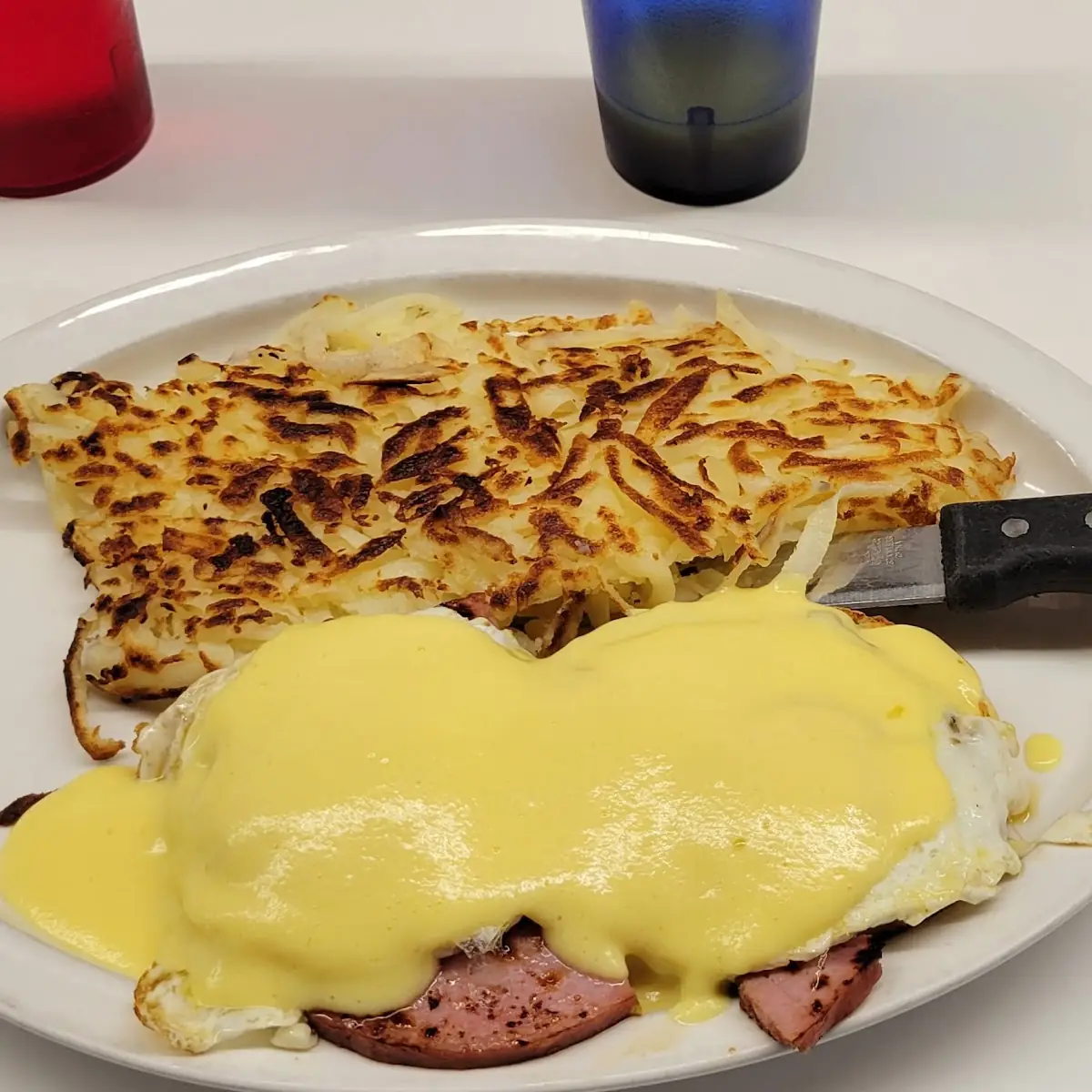 Eggs Benedict with Hash Browns