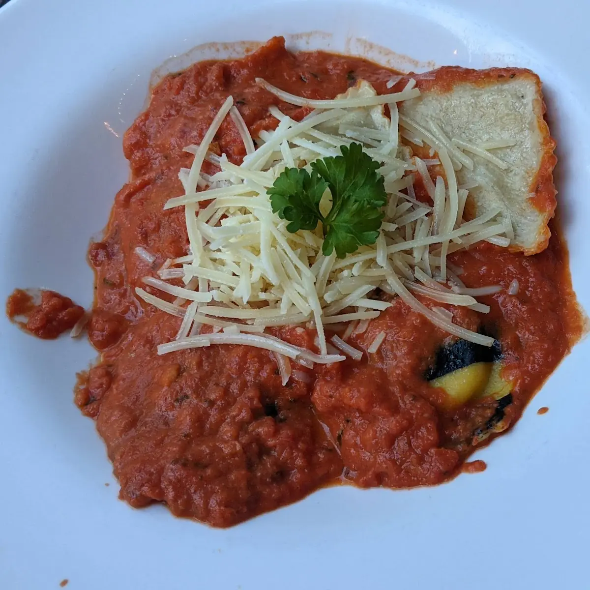 Ravioli with Meat Sauce