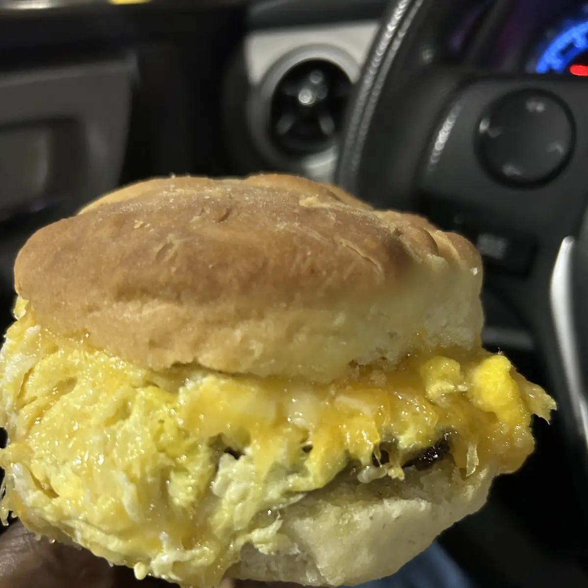 Egg Turkey Sausage Cheese Biscuit