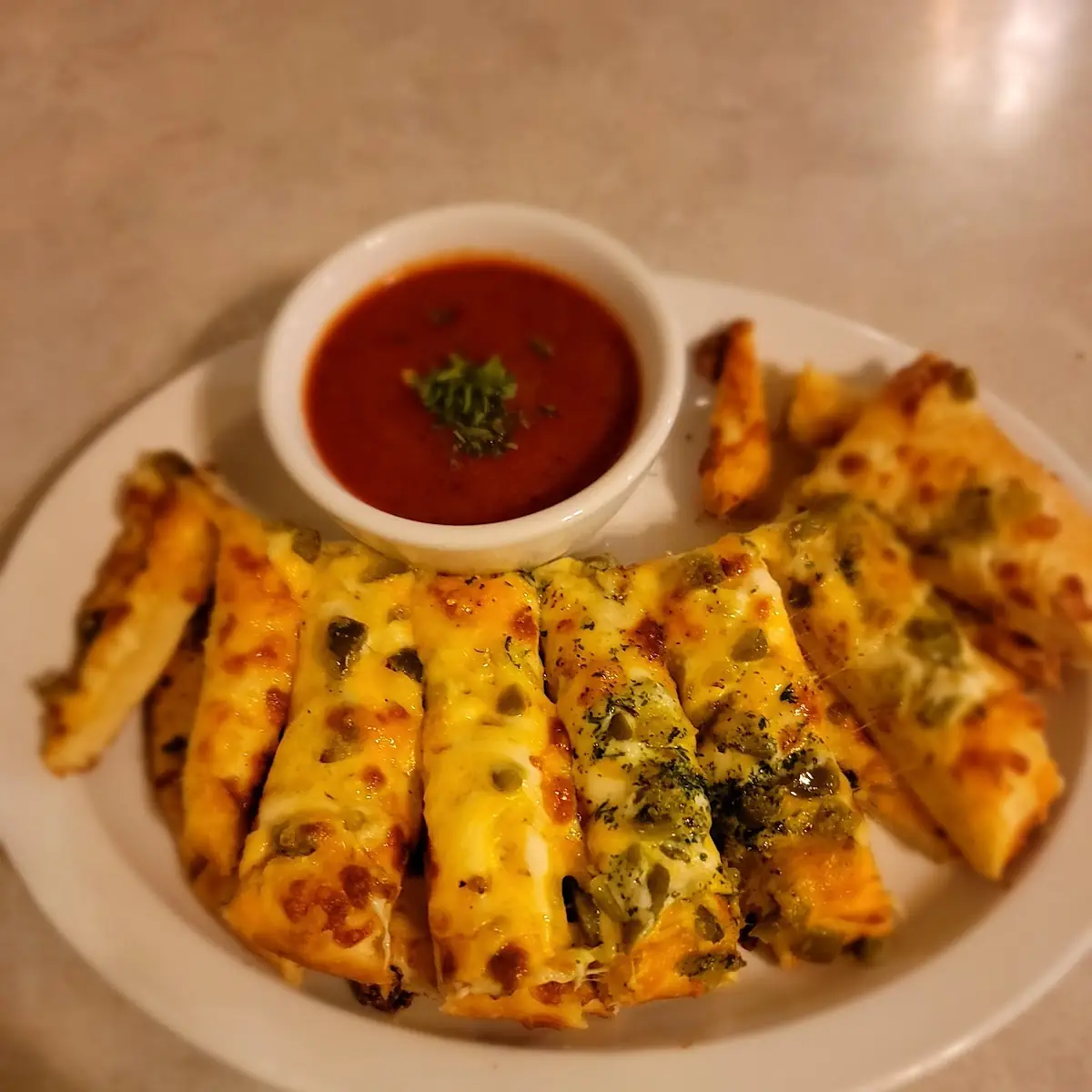Garlic Cheese Bread with Jalapenos
