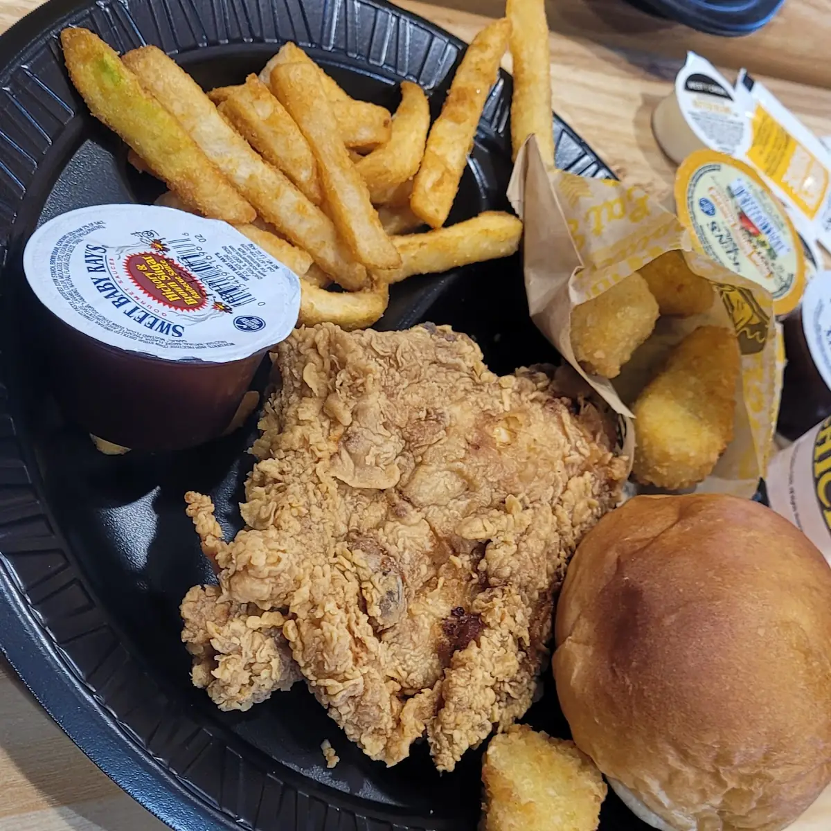 Chicken Biscuit and Fries