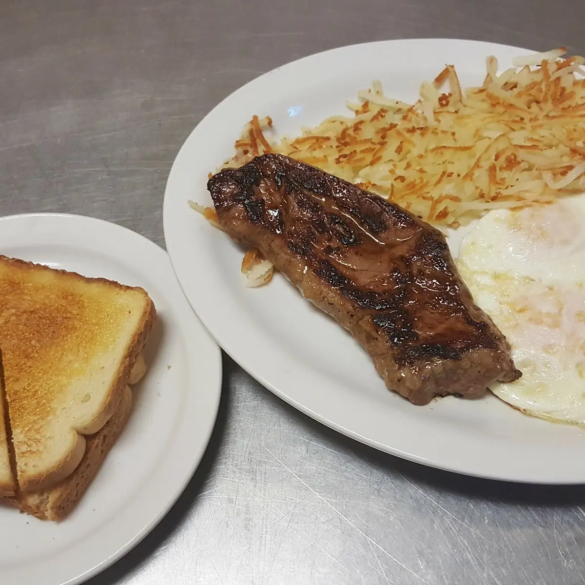 Sirloin Steak and Eggs