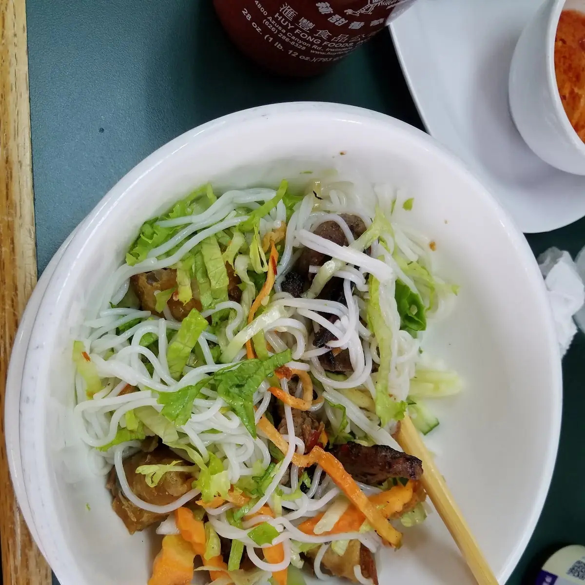 BBQ Pork and Egg Rolls Noodles