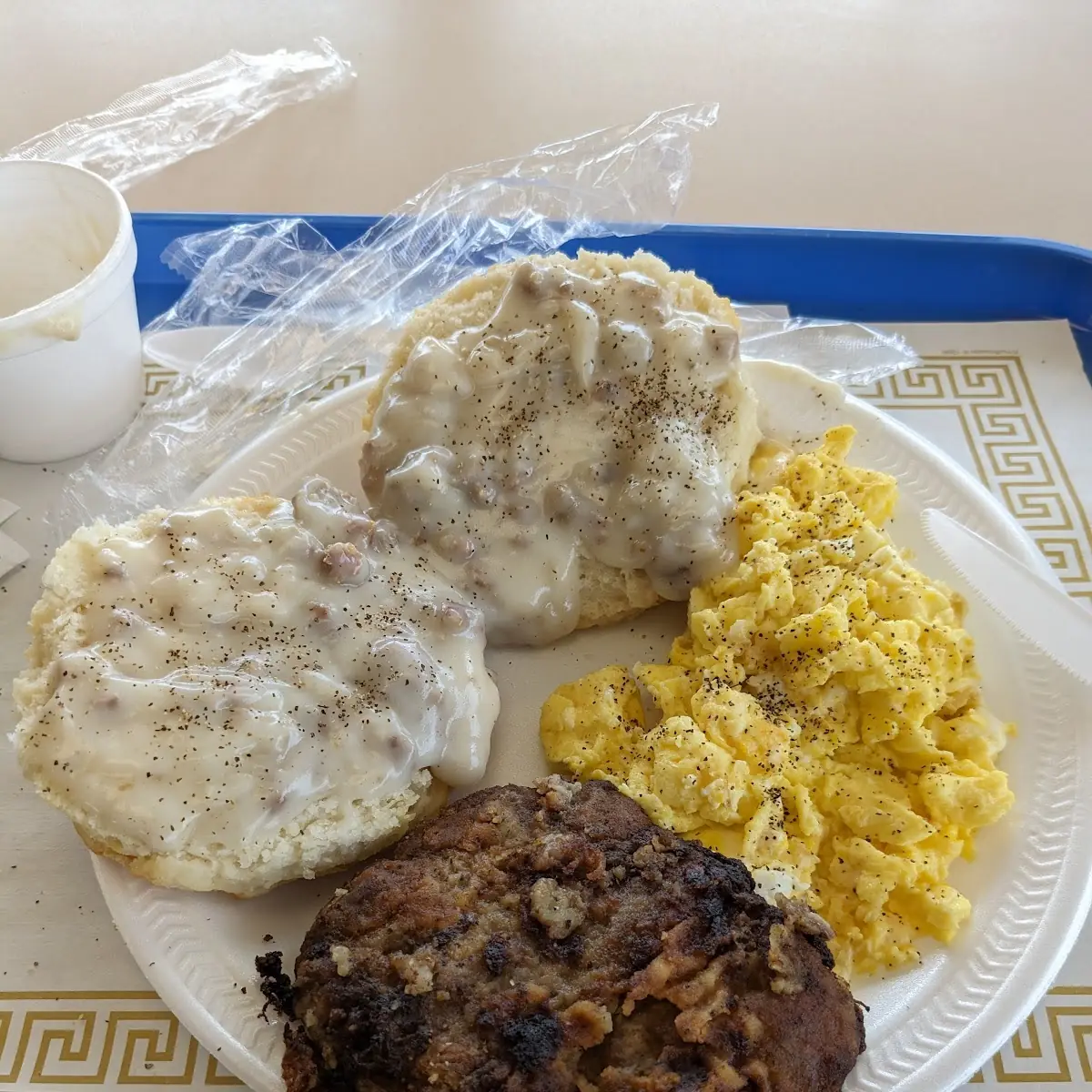 Steak Plate with Sausage Gravy