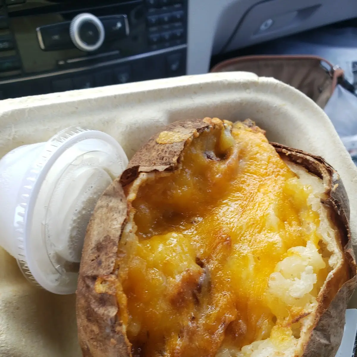 Baked Potato with Cheese and Bacin