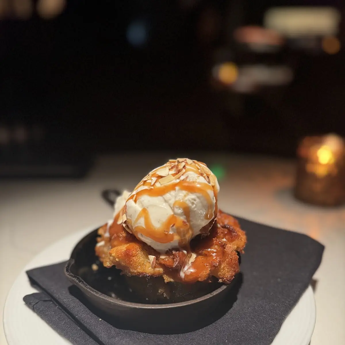 Bread Pudding Con Helado