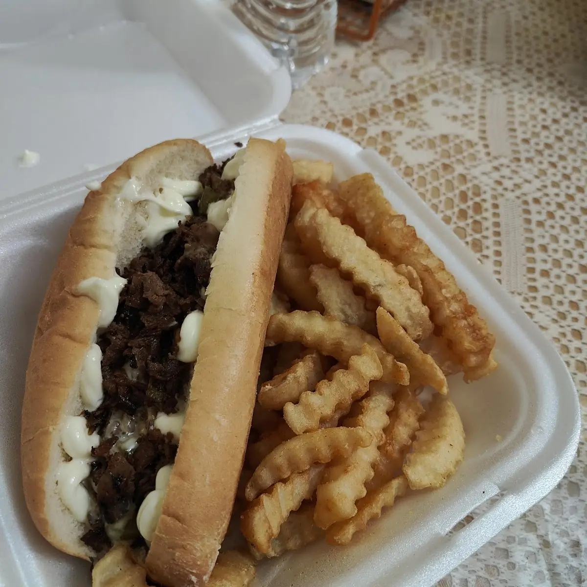 Philly Cheese Steak with Fries