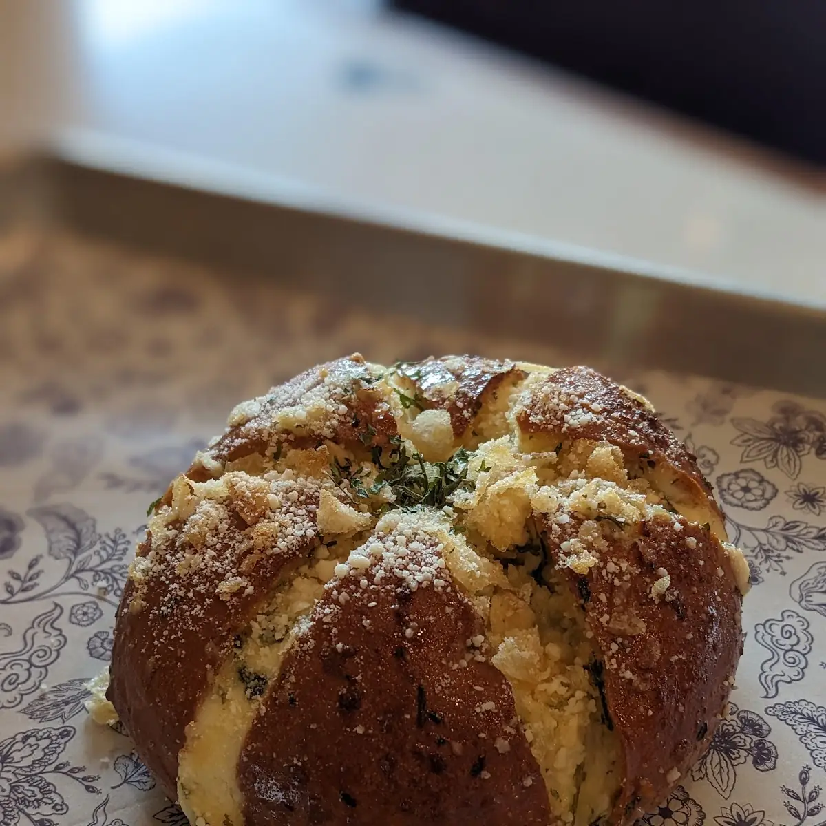 Korean Cream Cheese Garlic Bread