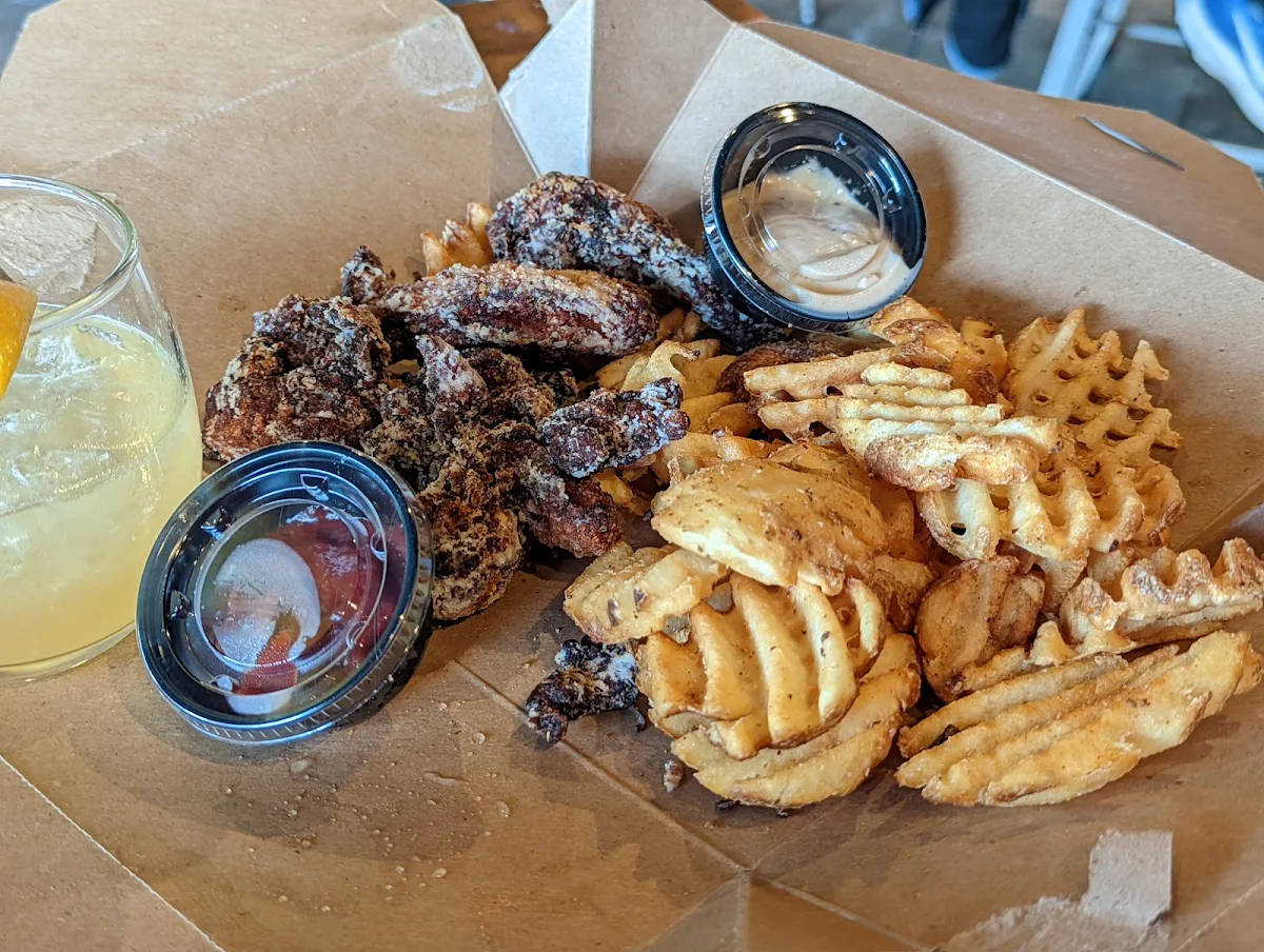Chicky Nugz and Waffle Fries