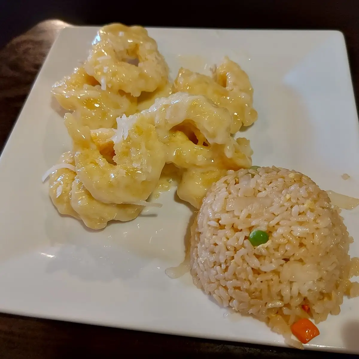 Coconut Shrimp with Fried Rice