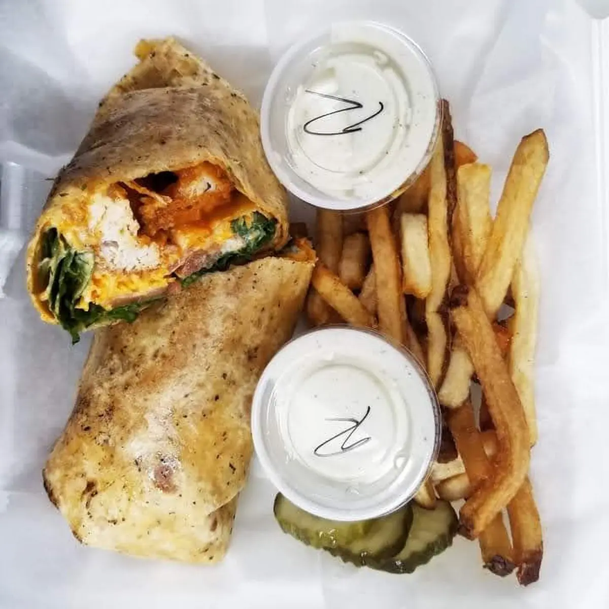 Fried Buffalo Chicken Wrap