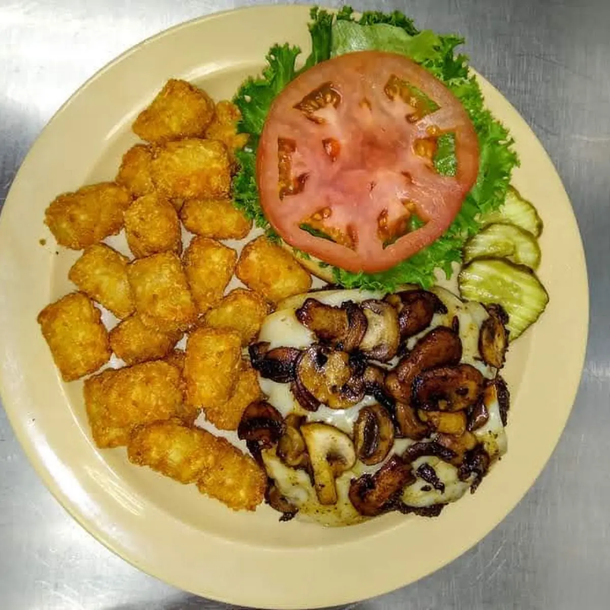 Mushroom Swiss Burger
