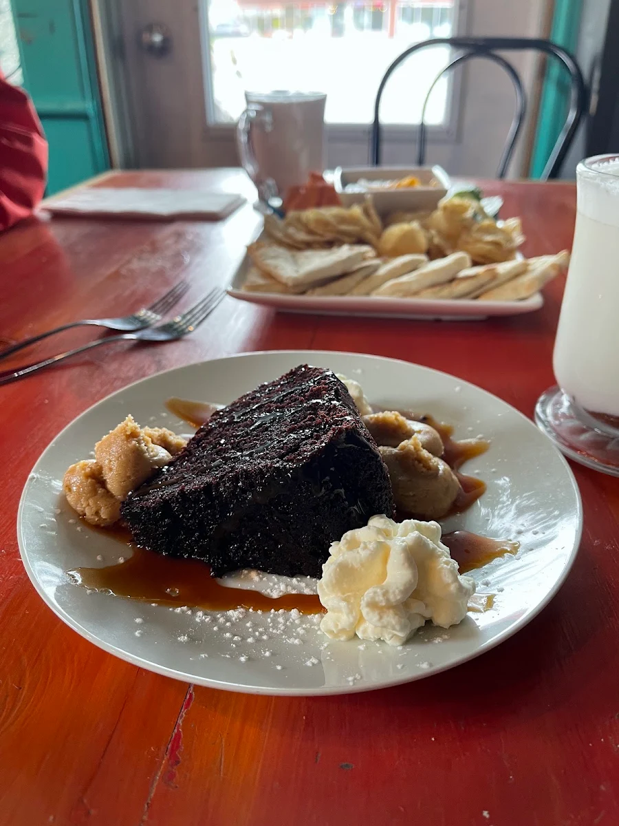 Magic Chocolate Cake with Peanut Butter