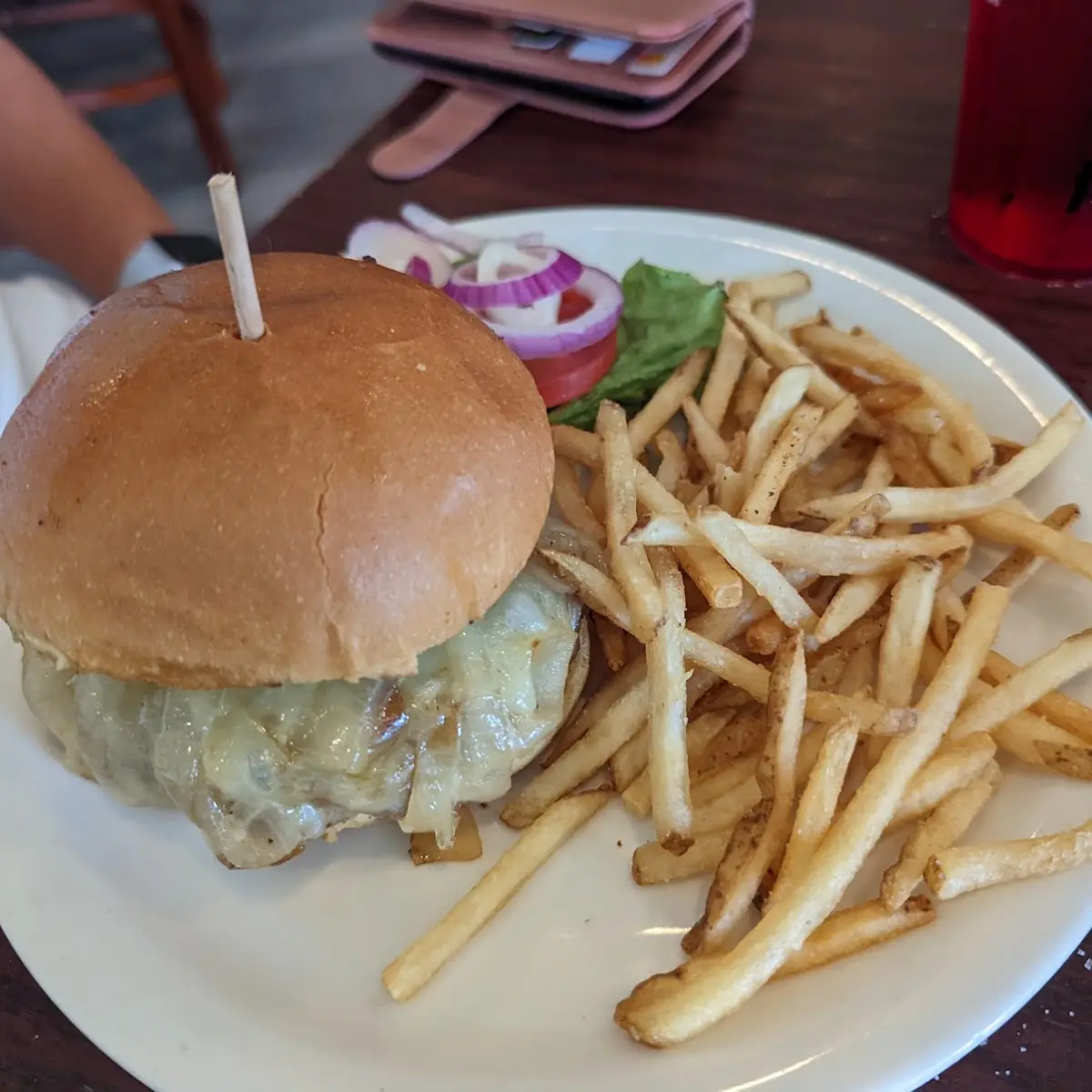 House-Ground Burger with Bleu Blue Cheese