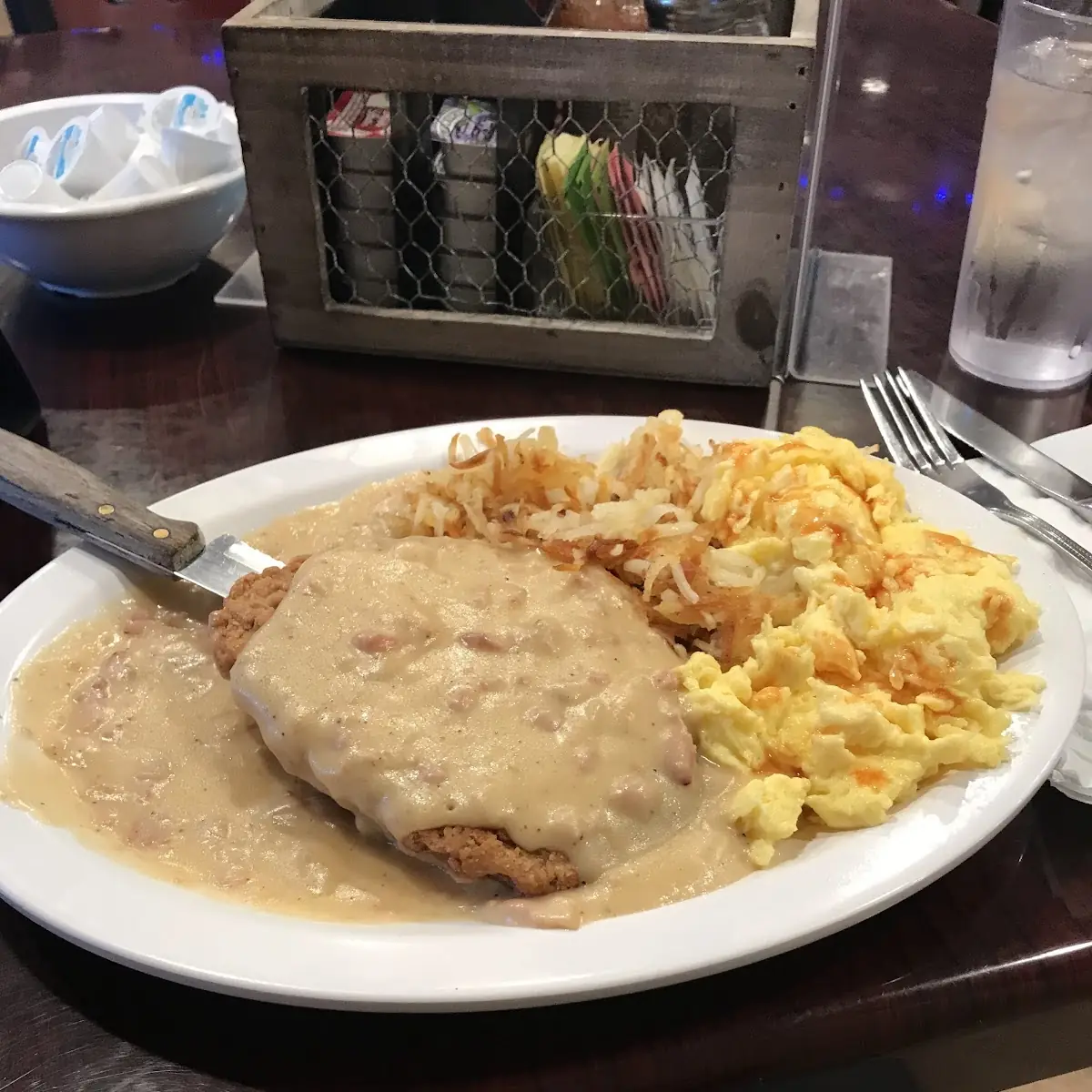 Chicken Fried Steak and Eggs