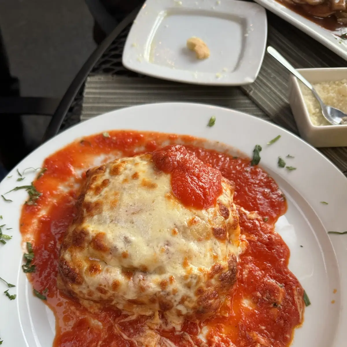Chicken or Eggplant Parmesan