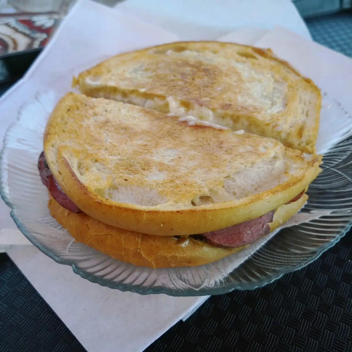 Roast Beef and Provolone Panini