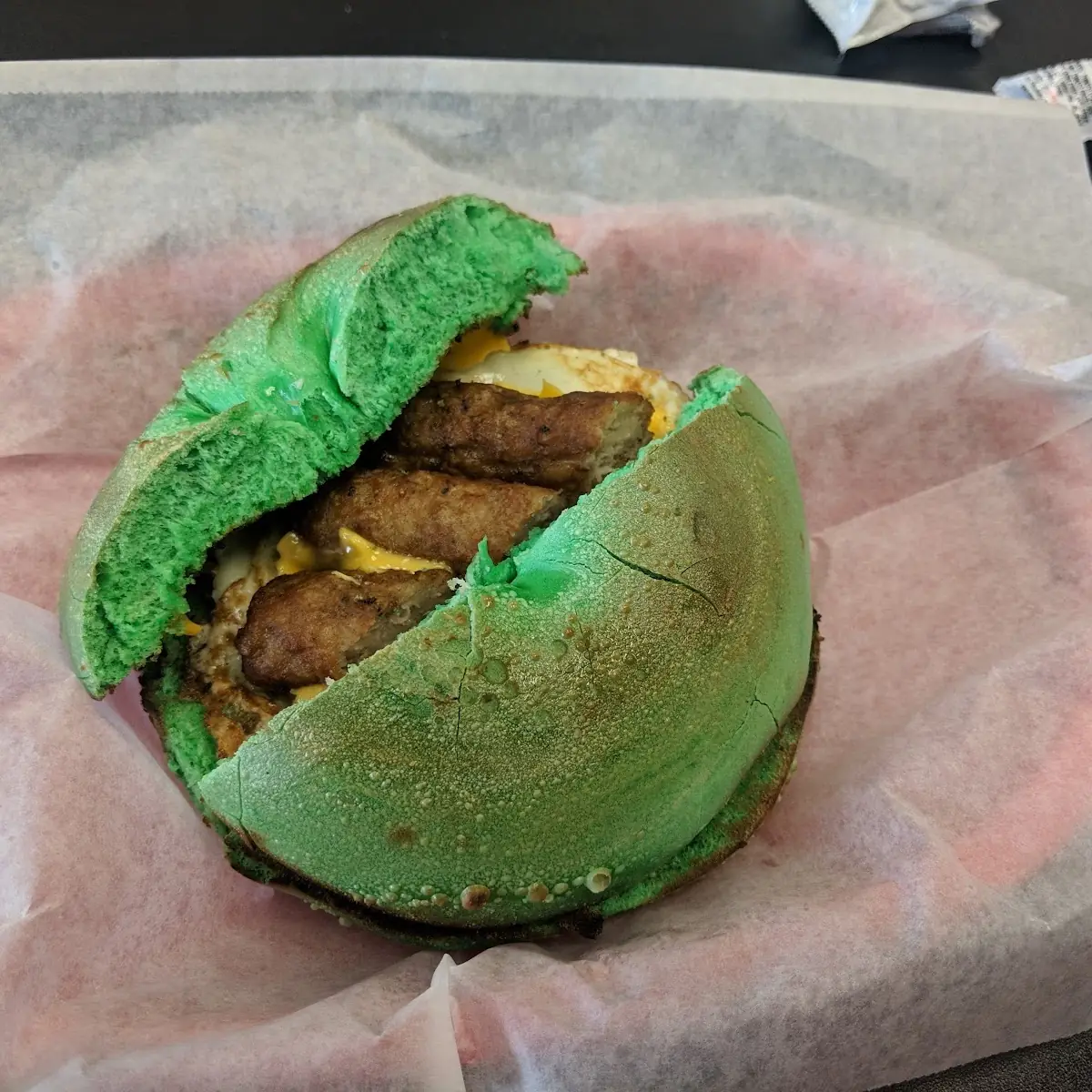 Sausage Egg and Cheese Bagel