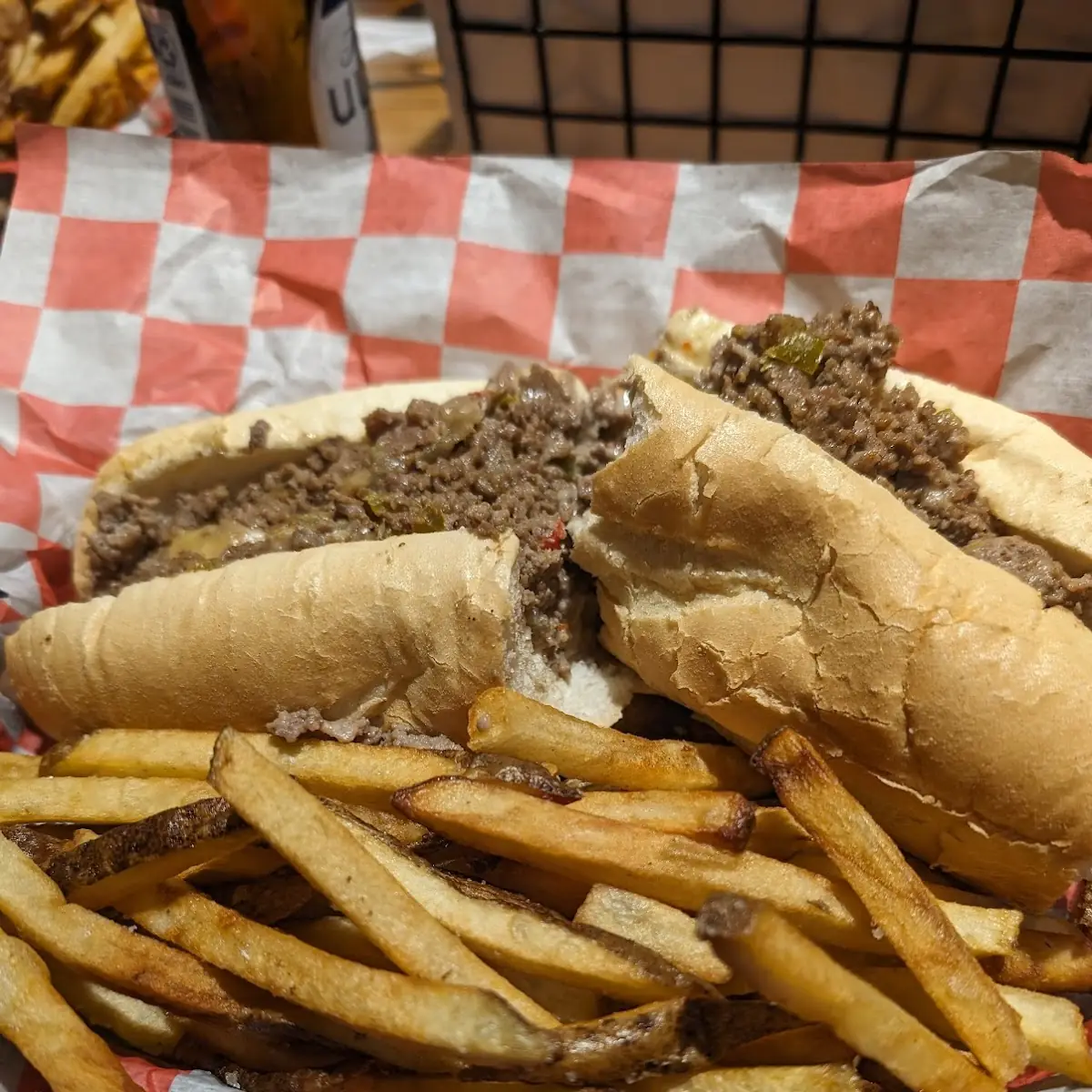 Philly Cheesesteak and Fries