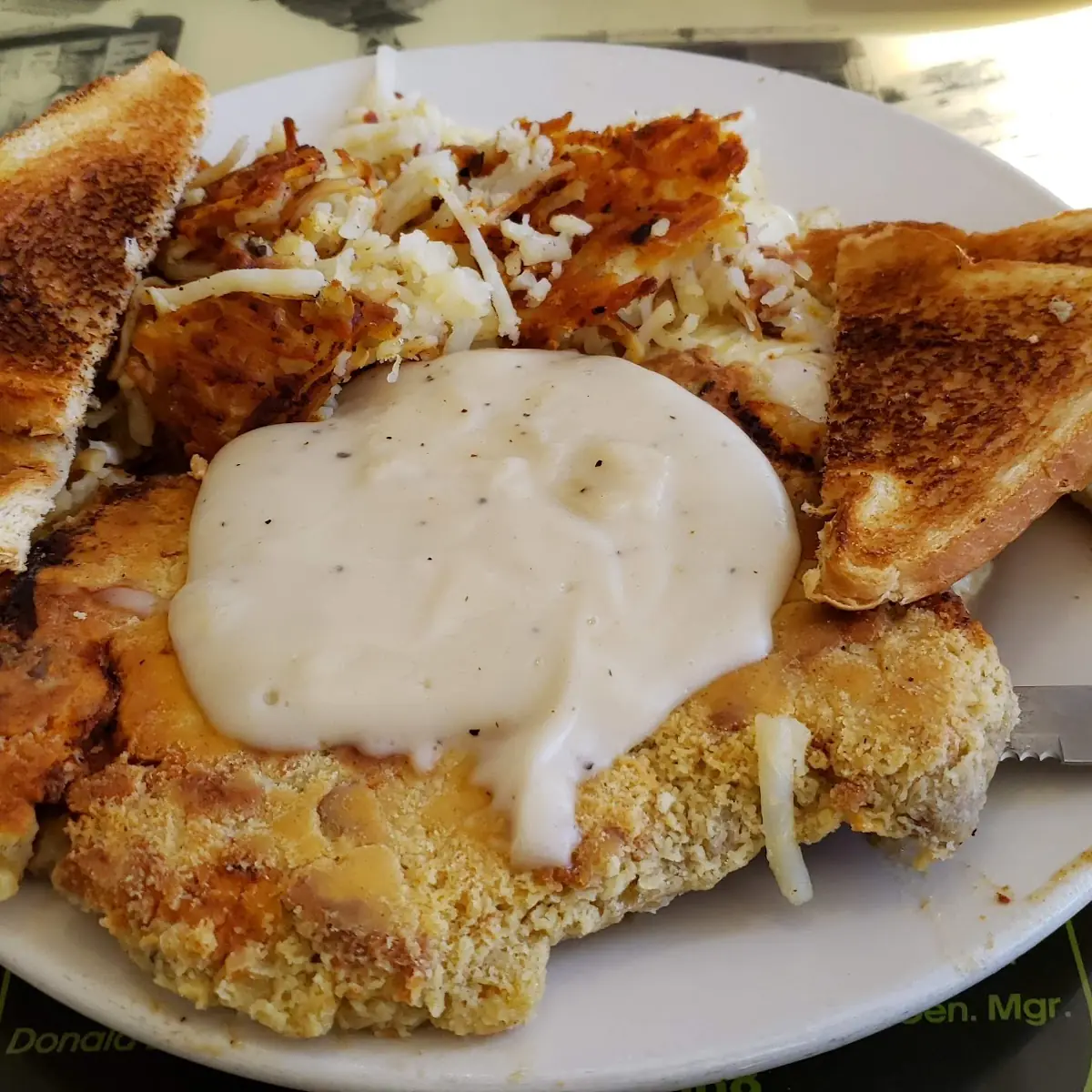 Chicken Fried Steak and Eggs