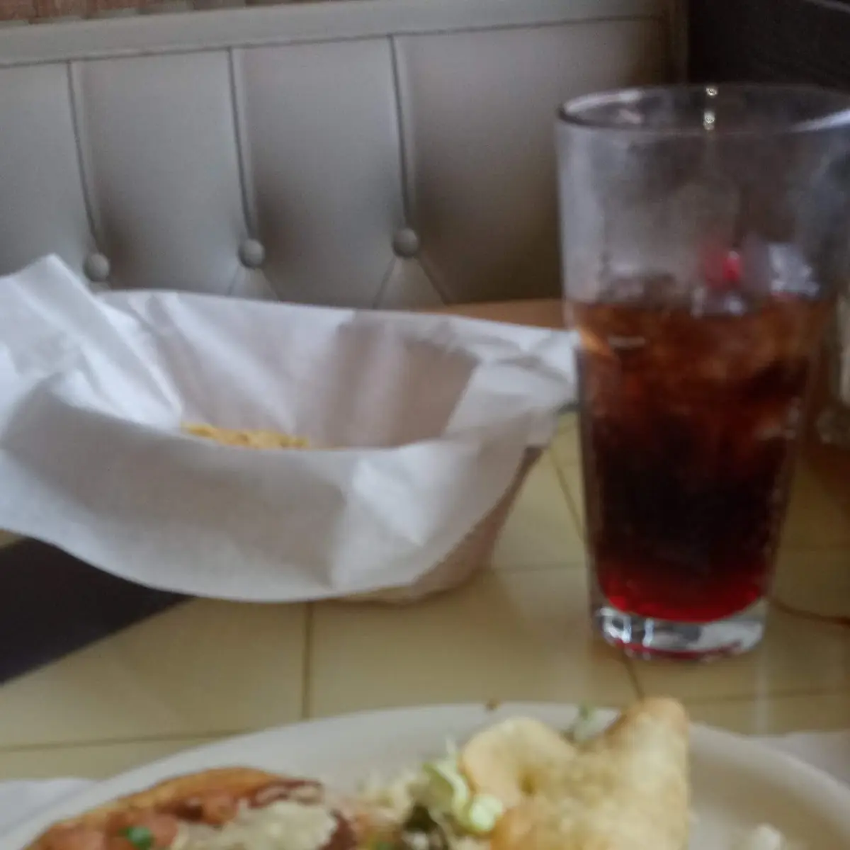 Chicken Taco and Refried Beans