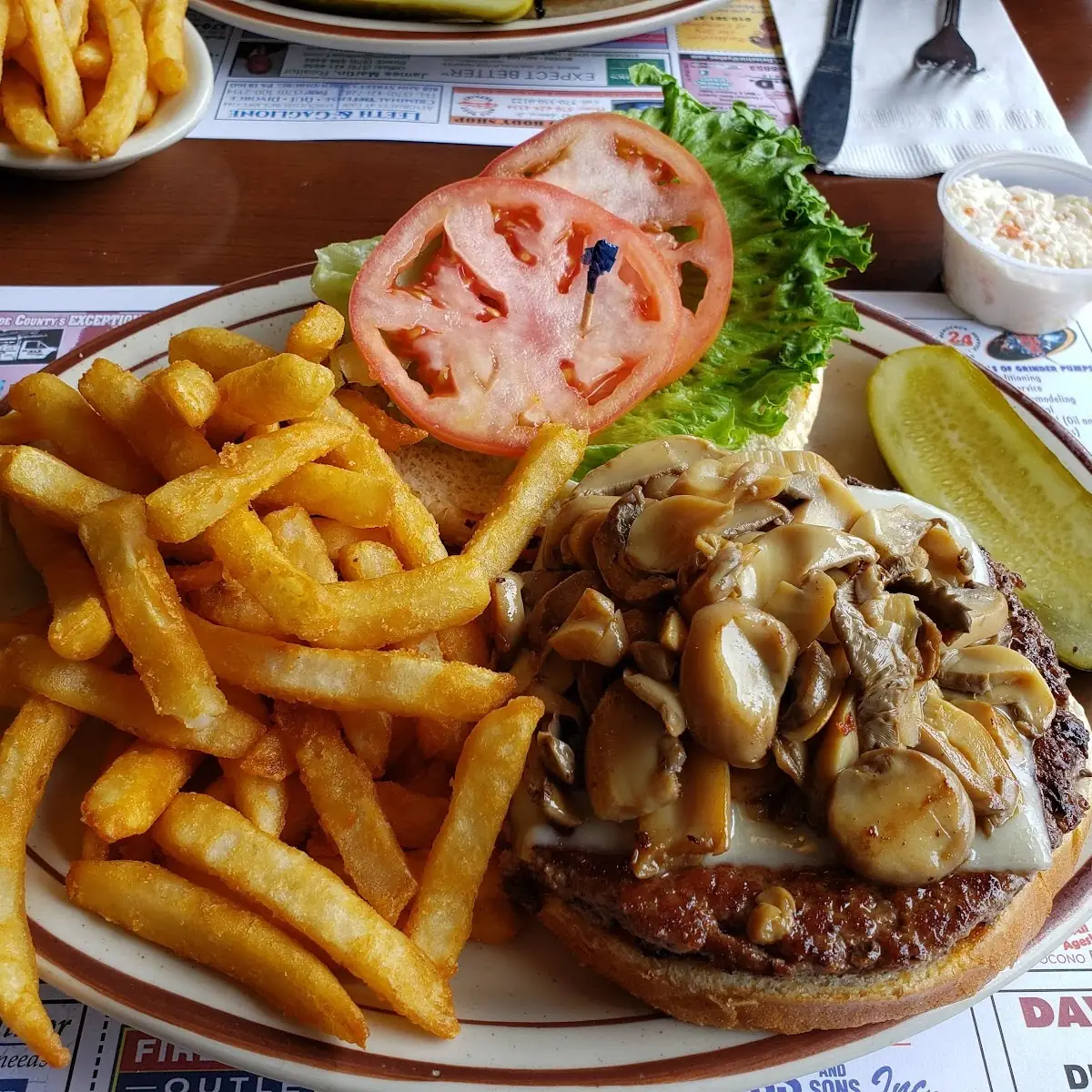 Mushroom Swiss Burger