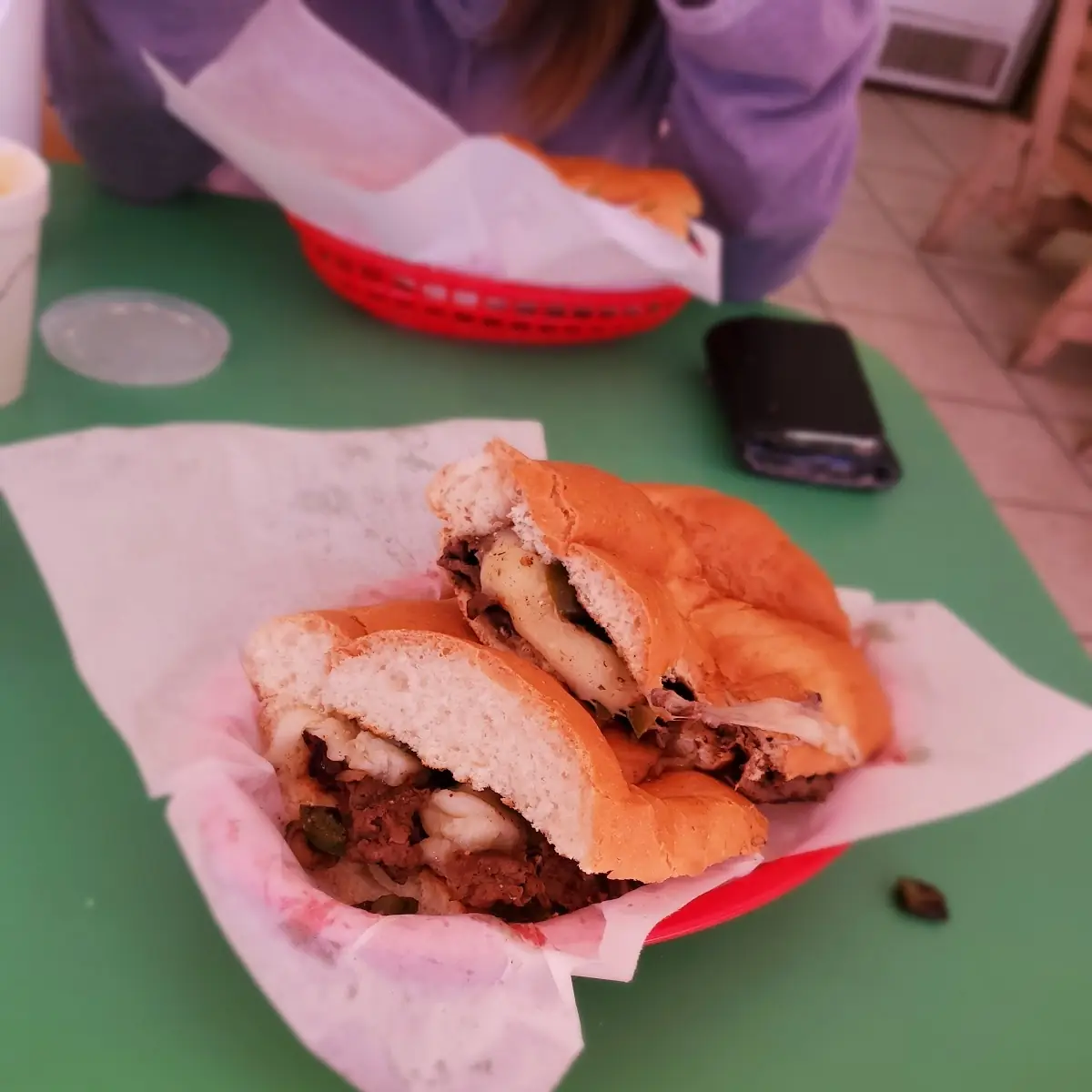 Jumbo Philly Cheese Steak Sandwich