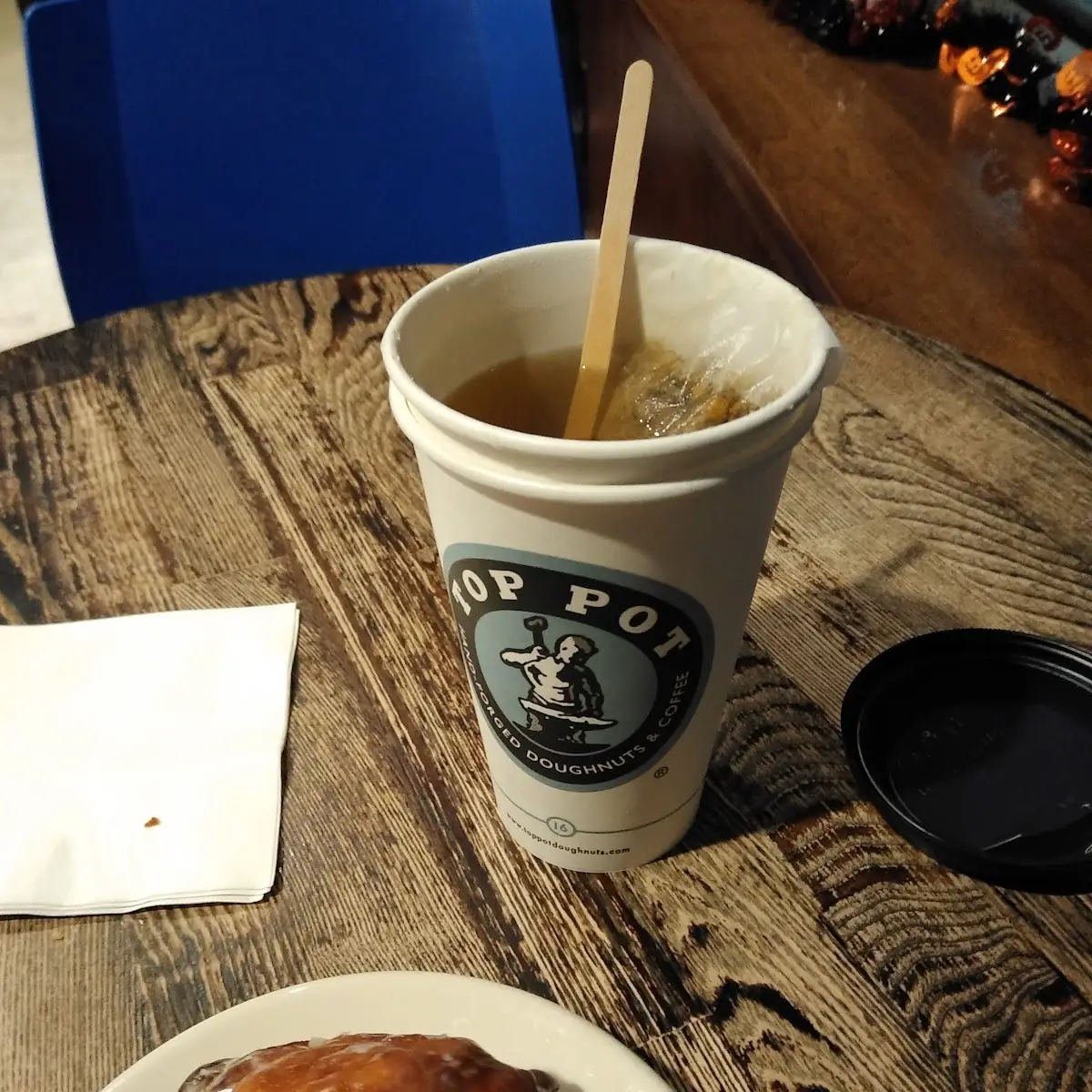 Hot Tea & Apple Fritter