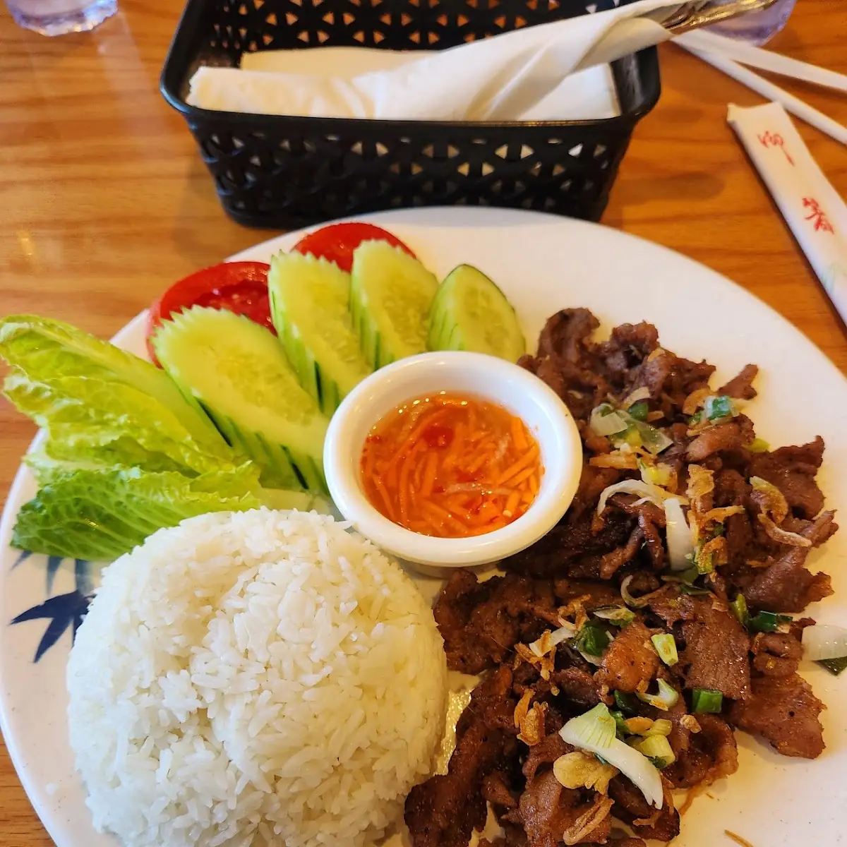 Grilled Pork Chop Broken Rice