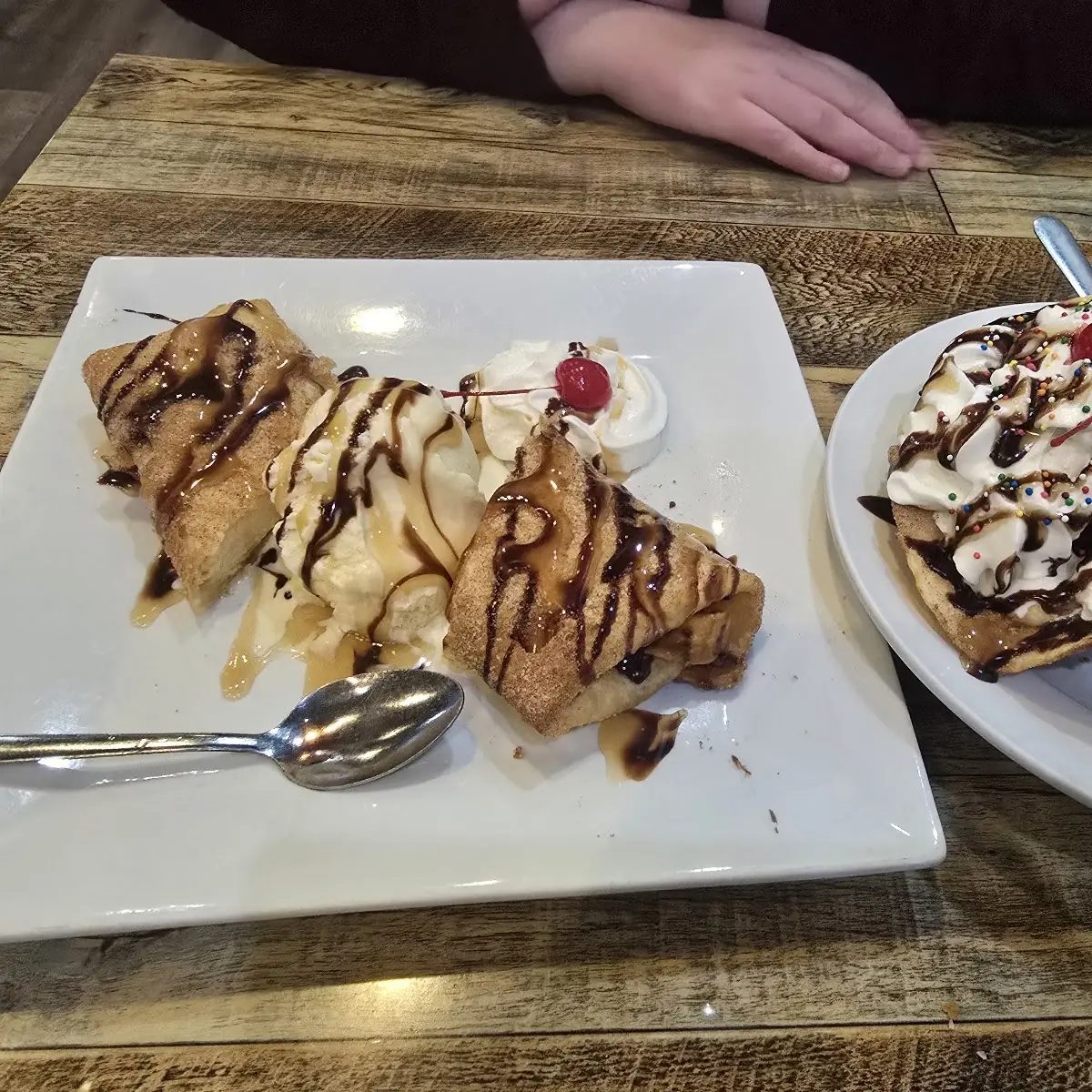 Cheesecake Chimichanga and Fried Ice Cream