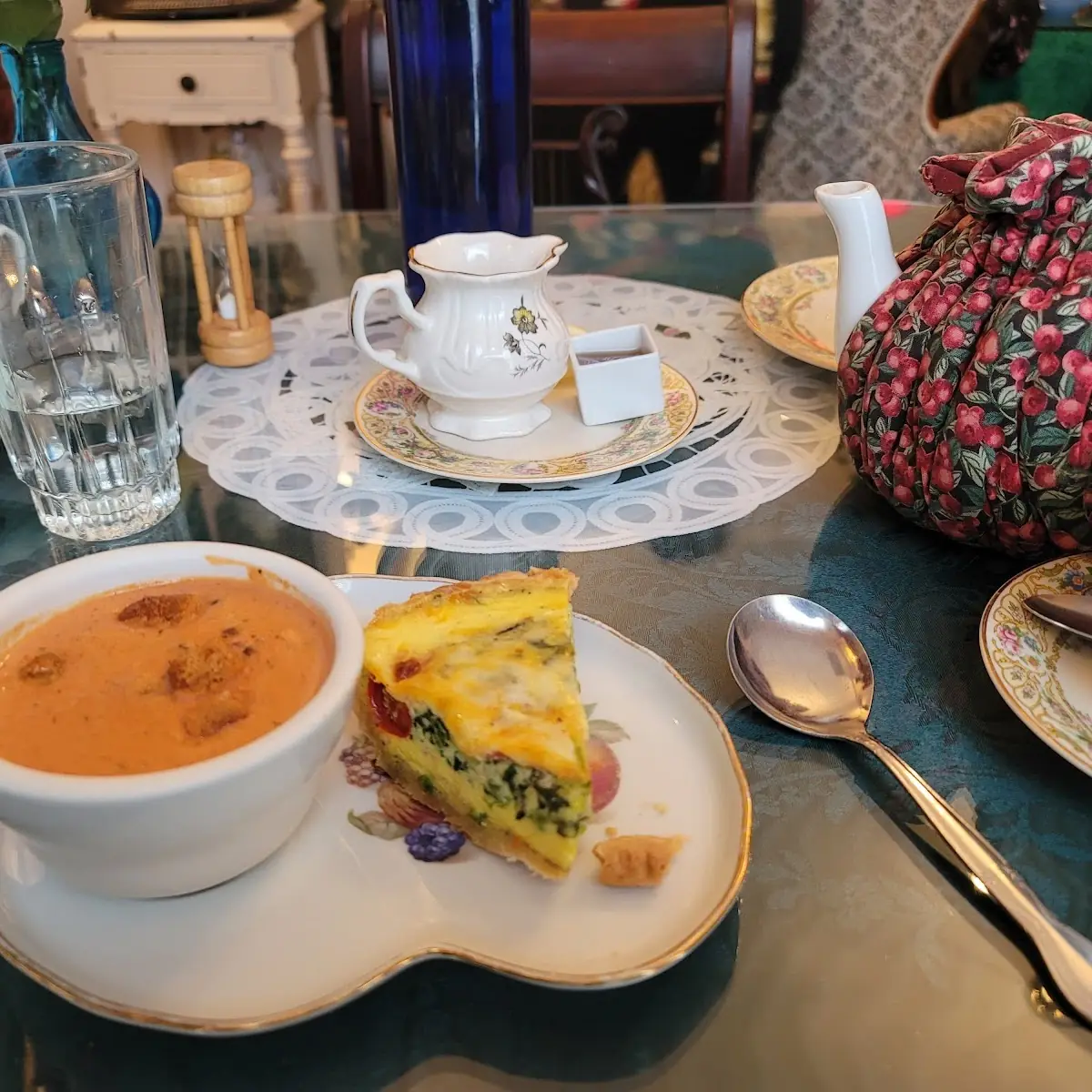 Tomato Soup and Quiche