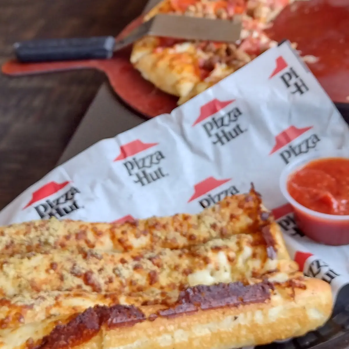 Bread Sticks and Meat Lovers Pizza