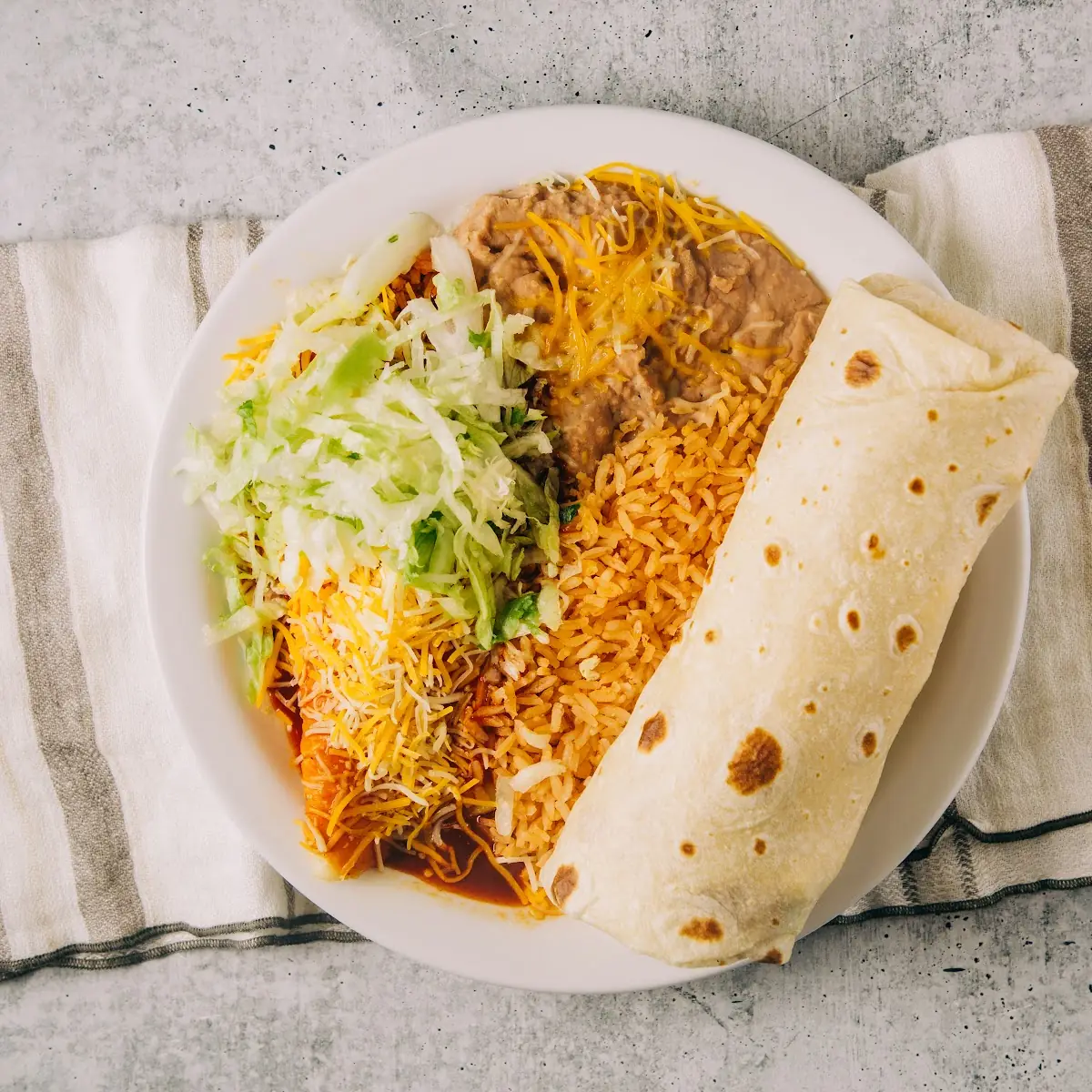 Rolled Tacos with Rice & Beans