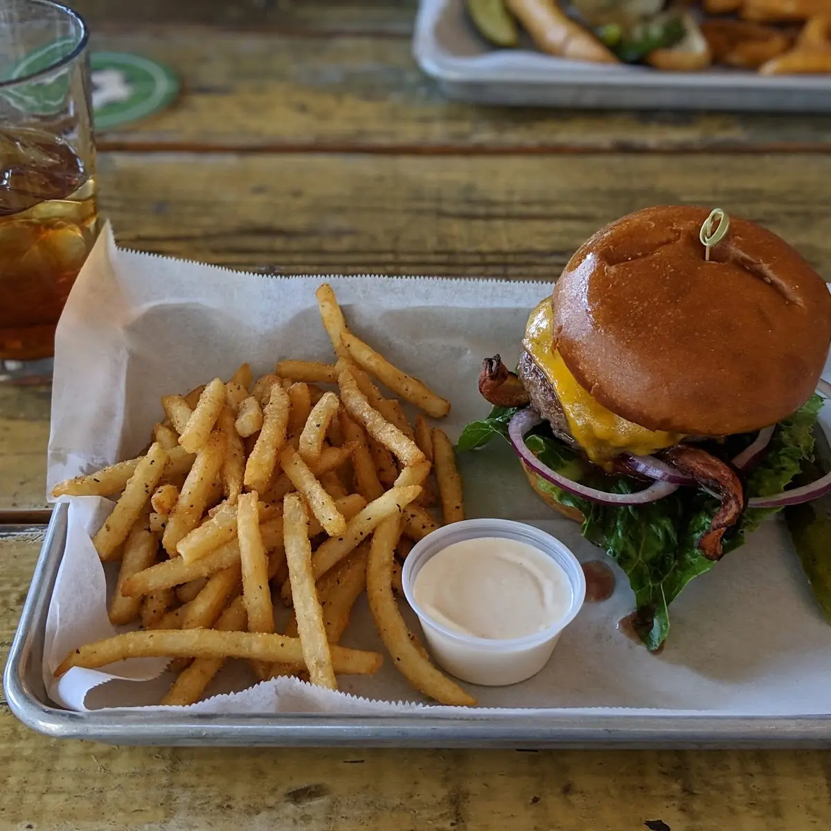 Bacon Cheeseburger and Fries