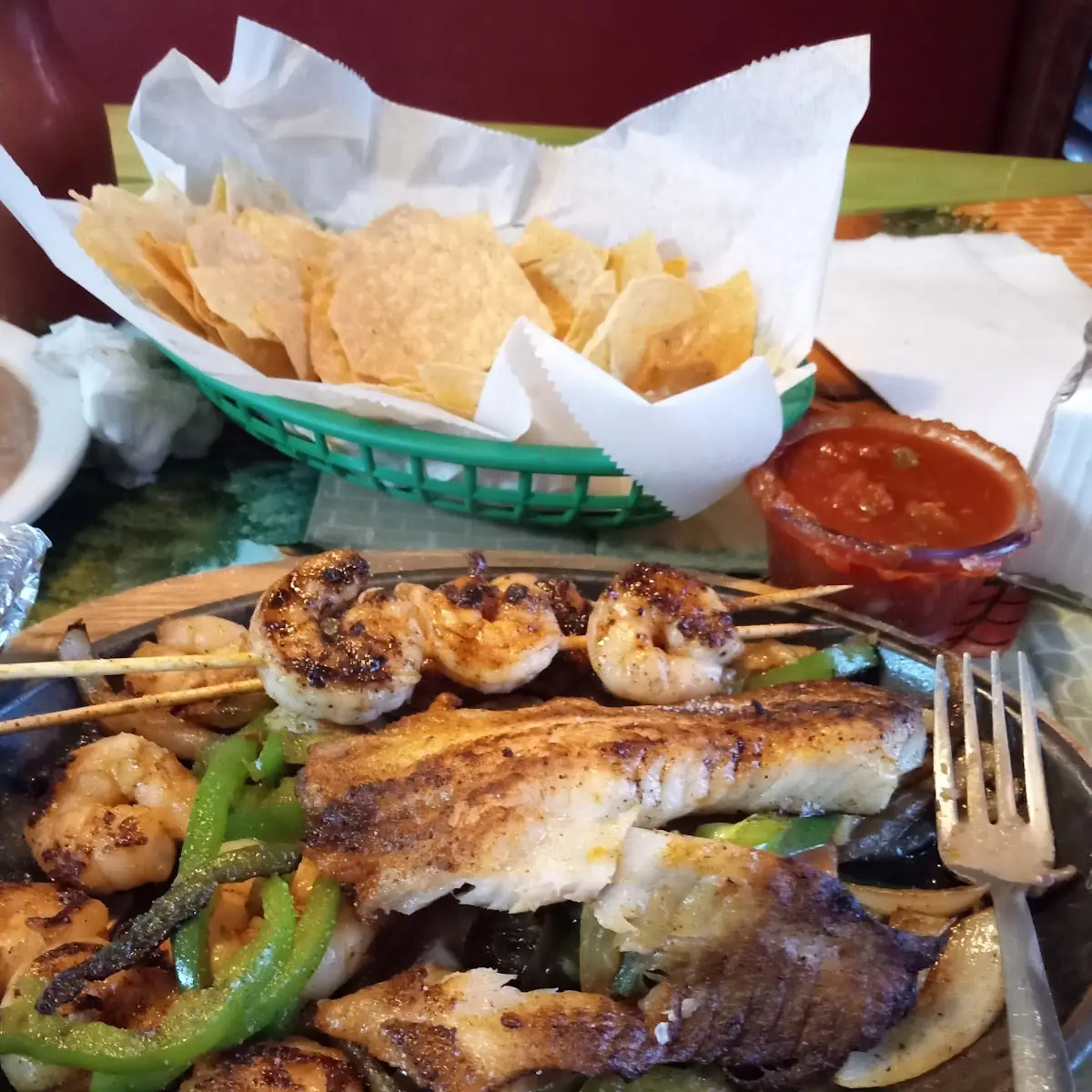 Shrimp Fish Fajitas