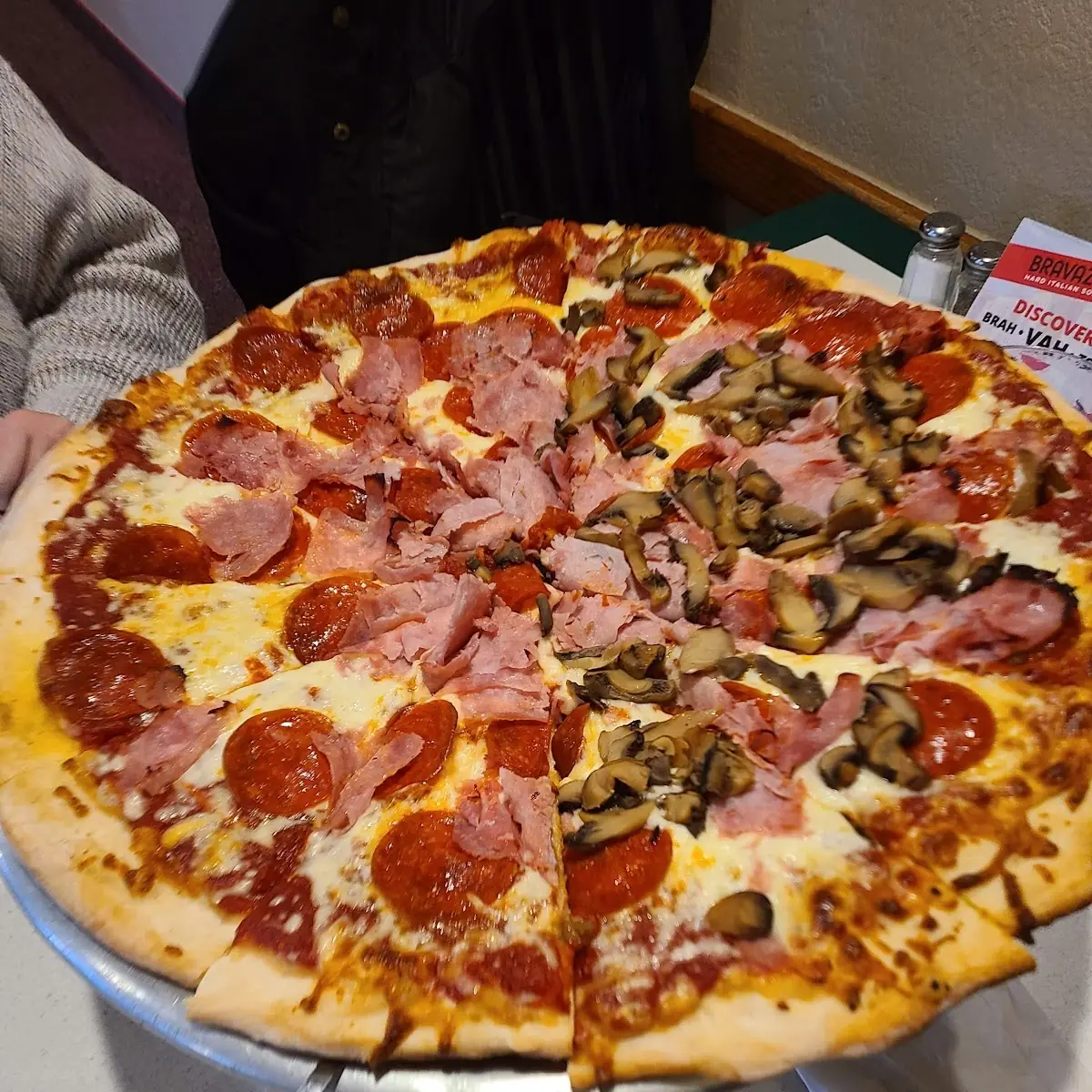 Pepperoni Ham Mushroom Pizza