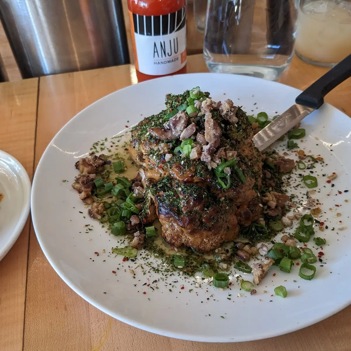 Tahini Crusted Roasted Cauliflower