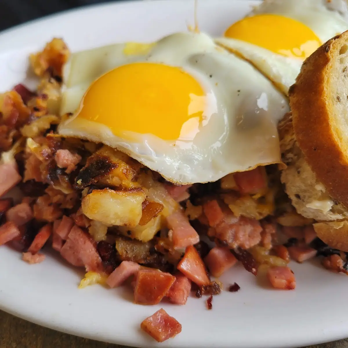 Homemade Corned Beef Hash and Eggs