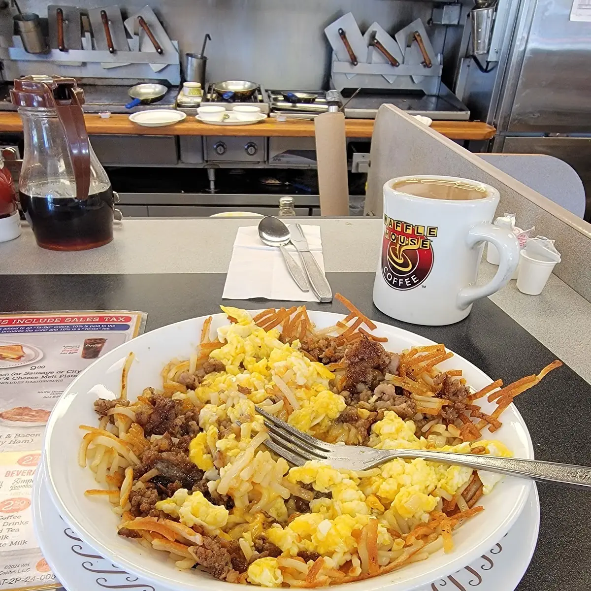 Sausage Egg & Cheese Hashbrown Bowl
